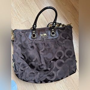 Brown coach purse